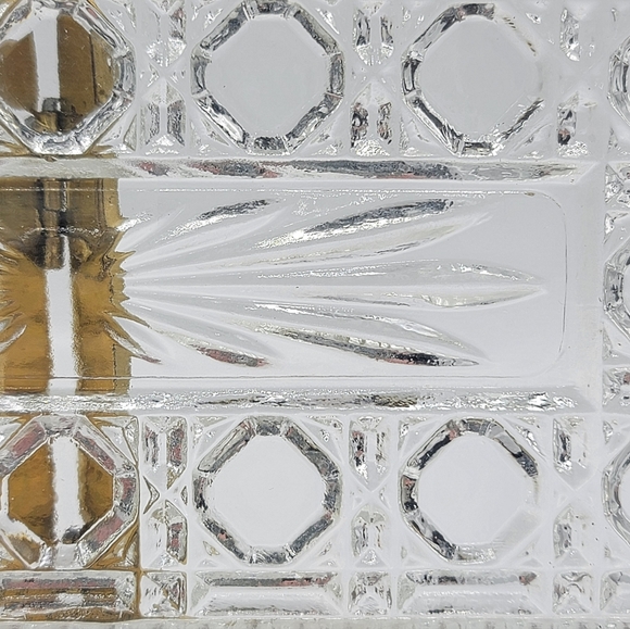 Federal Glass Clear Windsor Relish Tray, 8 3/8" - 1950s Vintage - Picture 4 of 8